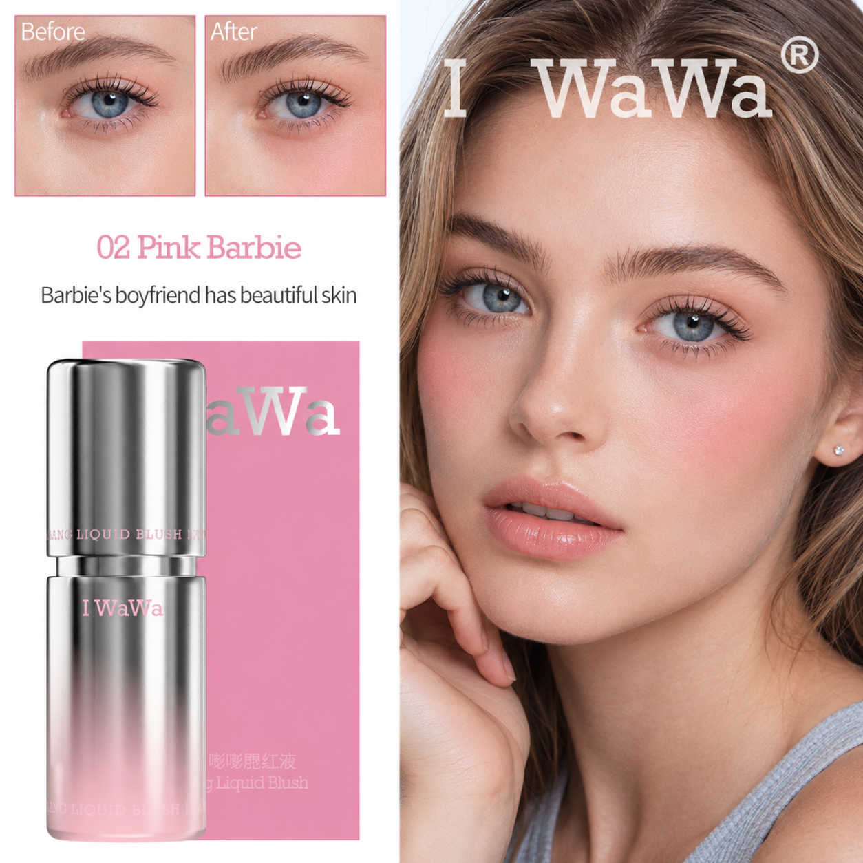 I WaWa Liquid Blush 02 Pink Barbie